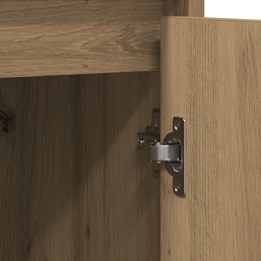 vidaXL Credenza Rovere Artigianale 85x34x76 cm in Legno Multistrato