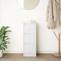 Credenza Bianca 29,5x34x76 cm in Legno Multistrato