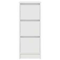 Credenza-Buffet-Armadio da cucina Bianca 29,5x34x76 cm in Legno Multistrato 154052