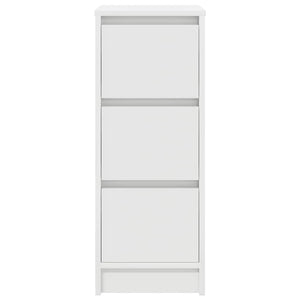 Credenza-Buffet-Armadio da cucina Bianca 29,5x34x76 cm in Legno Multistrato 154052