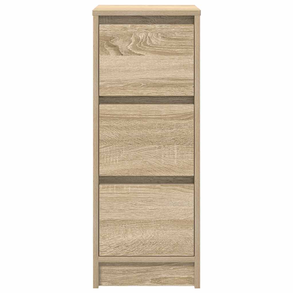 Credenza Rovere Sonoma 29,5x34x76 cm in Legno Multistrato