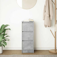 Credenza-Buffet-Armadio da cucina Grigio Cemento 29,5x34x76 cm in Legno Multistrato 582666