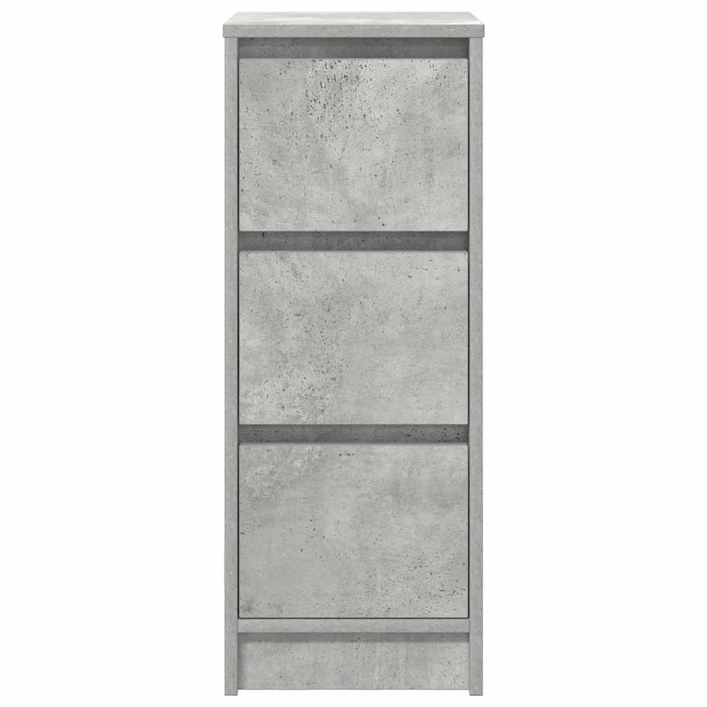 Credenza-Buffet-Armadio da cucina Grigio Cemento 29,5x34x76 cm in Legno Multistrato 582666