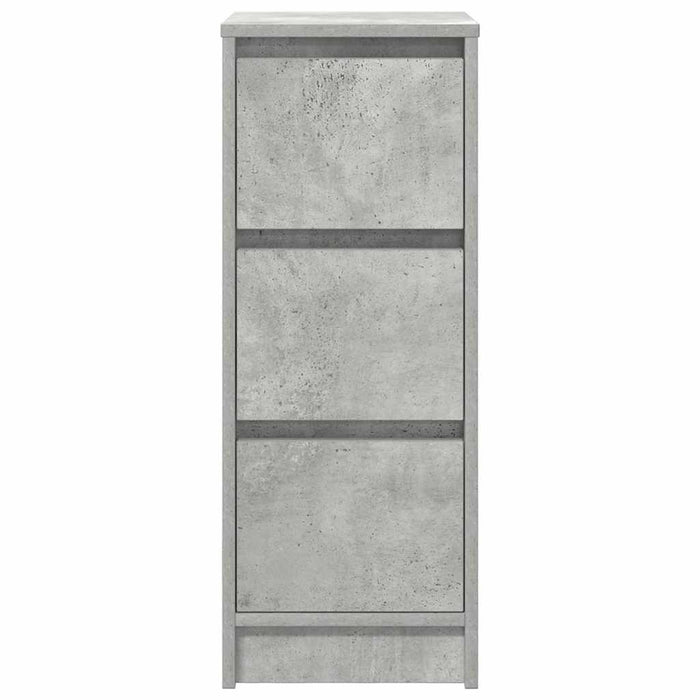 Credenza-Buffet-Armadio da cucina Grigio Cemento 29,5x34x76 cm in Legno Multistrato 582666