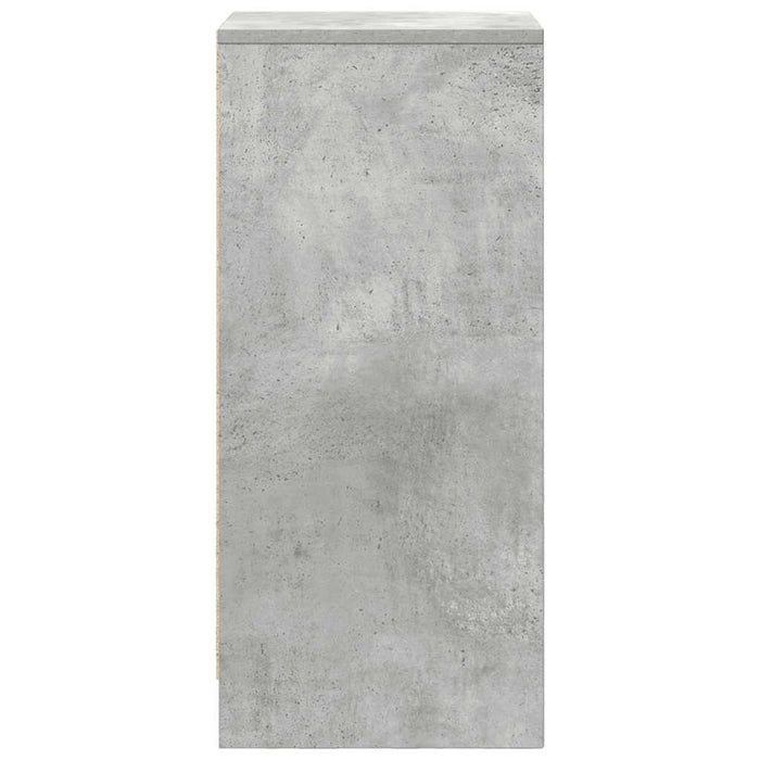 Credenza Grigio Cemento 29,5x34x76 cm in Legno Multistrato 861637