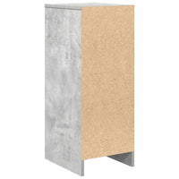 Credenza Grigio Cemento 29,5x34x76 cm in Legno Multistrato