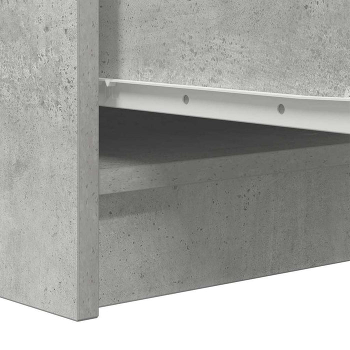 Credenza Grigio Cemento 29,5x34x76 cm in Legno Multistrato 861637