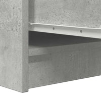 Credenza Grigio Cemento 29,5x34x76 cm in Legno Multistrato