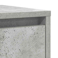 Credenza Grigio Cemento 29,5x34x76 cm in Legno Multistrato 861637