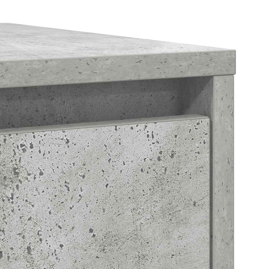 Credenza Grigio Cemento 29,5x34x76 cm in Legno Multistrato