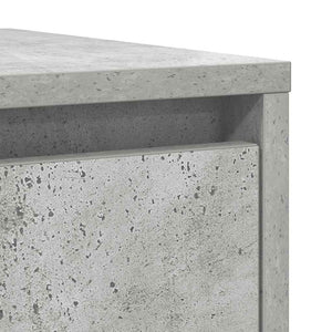 Credenza Grigio Cemento 29,5x34x76 cm in Legno Multistrato