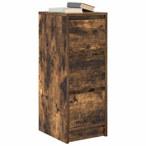 Credenza Rovere Fumo 29,5x34x76 cm in Legno Multistrato 861638