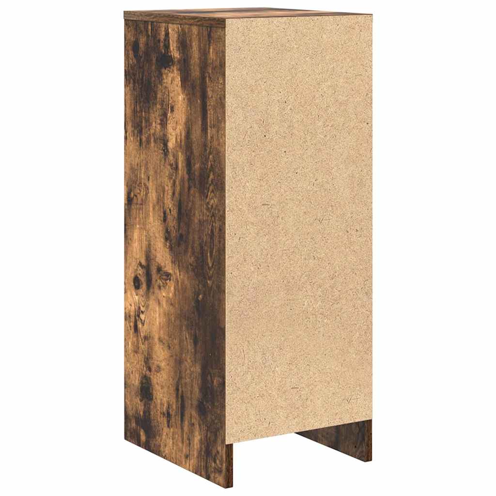 Credenza Rovere Fumo 29,5x34x76 cm in Legno Multistrato 861638