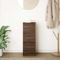 Credenza Rovere Marrone 29,5x34x76 cm in Legno Multistrato