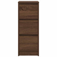 Credenza Rovere Marrone 29,5x34x76 cm in Legno Multistrato