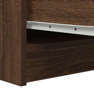 Credenza Rovere Marrone 29,5x34x76 cm in Legno Multistrato 861640