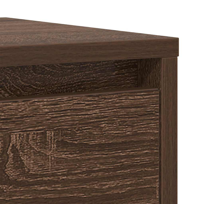 Credenza Rovere Marrone 29,5x34x76 cm in Legno Multistrato 861640