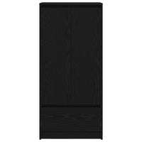 vidaXL Armadio con Cassetto Rovere Nero 55,5x34x119,5 cm in Truciolato