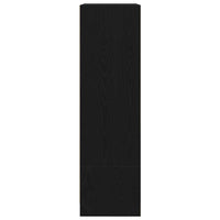 Armadio con Cassetto Rovere Nero 55,5x34x119,5 cm in Truciolato 861644