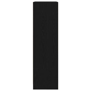 Armadio con Cassetto Rovere Nero 55,5x34x119,5 cm in Truciolato 861644