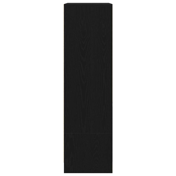 vidaXL Armadio con Cassetto Rovere Nero 55,5x34x119,5 cm in Truciolato