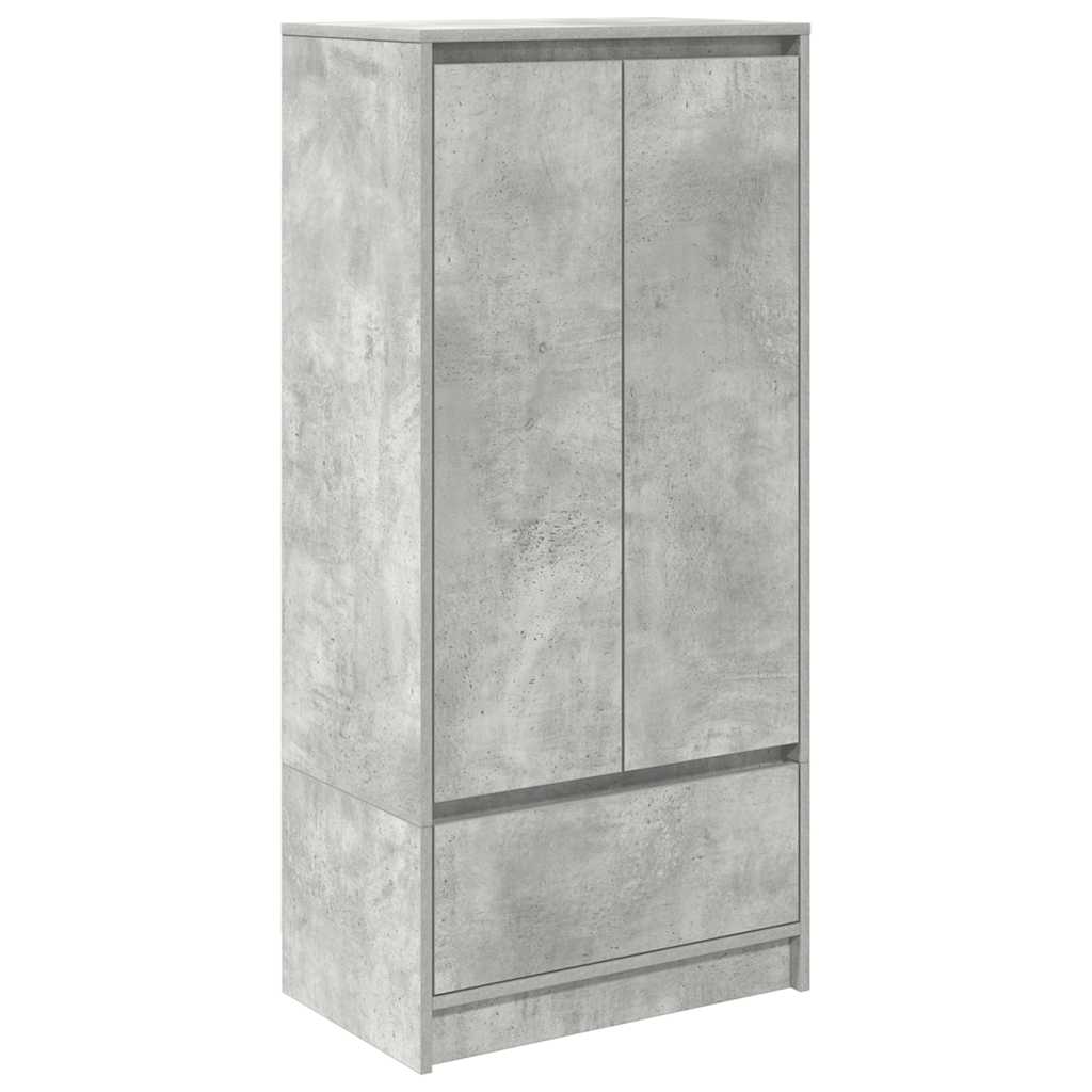 Armadio con Cassetto Grigio Cemento 55,5x34x119,5 cm Truciolato 861646