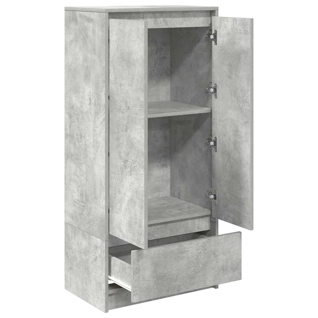 Armadio con Cassetto Grigio Cemento 55,5x34x119,5 cm Truciolato 861646