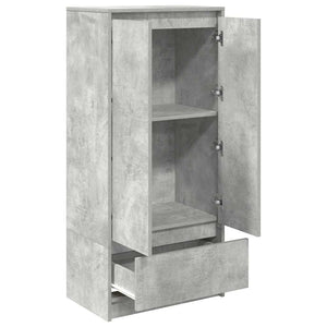 Armadio con Cassetto Grigio Cemento 55,5x34x119,5 cm Truciolato 861646