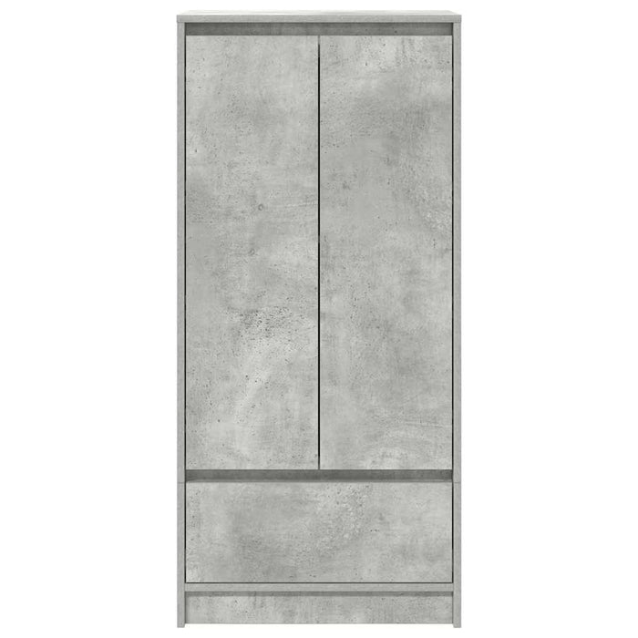 vidaXL Armadio con Cassetto Grigio Cemento 55,5x34x119,5 cm Truciolato
