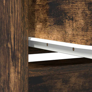 Armadio con Cassetto Rovere Fumo 55,5x34x119,5 cm in Truciolato 861647