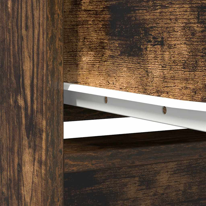 Armadio con Cassetto Rovere Fumo 55,5x34x119,5 cm in Truciolato 861647