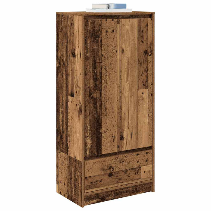 Armadio con Cassetto Legno Antico 55,5x34x119,5 cm Truciolato 861650