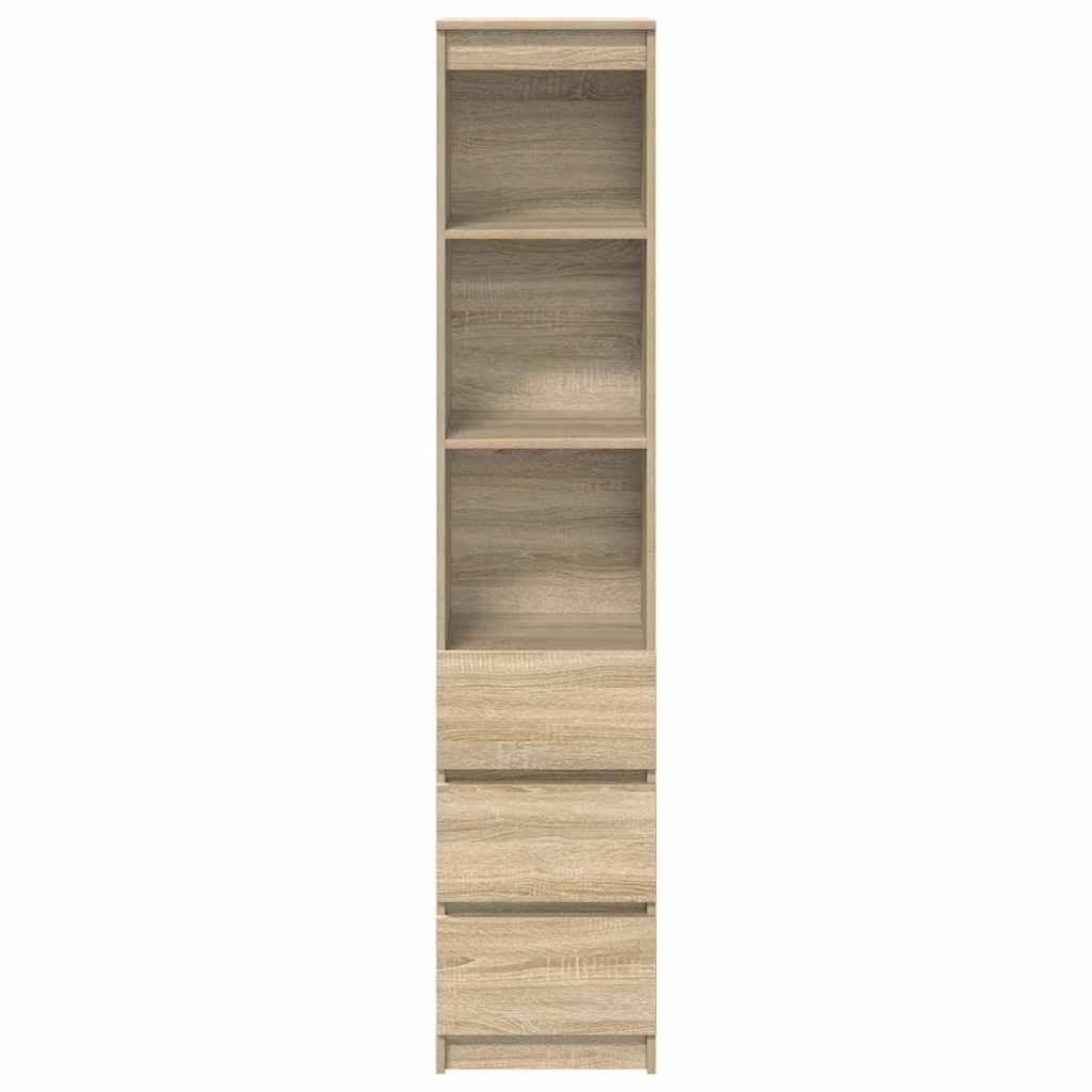 Credenza Rovere Sonoma 37,5x35x180 cm in Legno Multistrato 861663