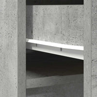 vidaXL Credenza Grigio Cemento 37,5x35x180 cm in Legno Multistrato