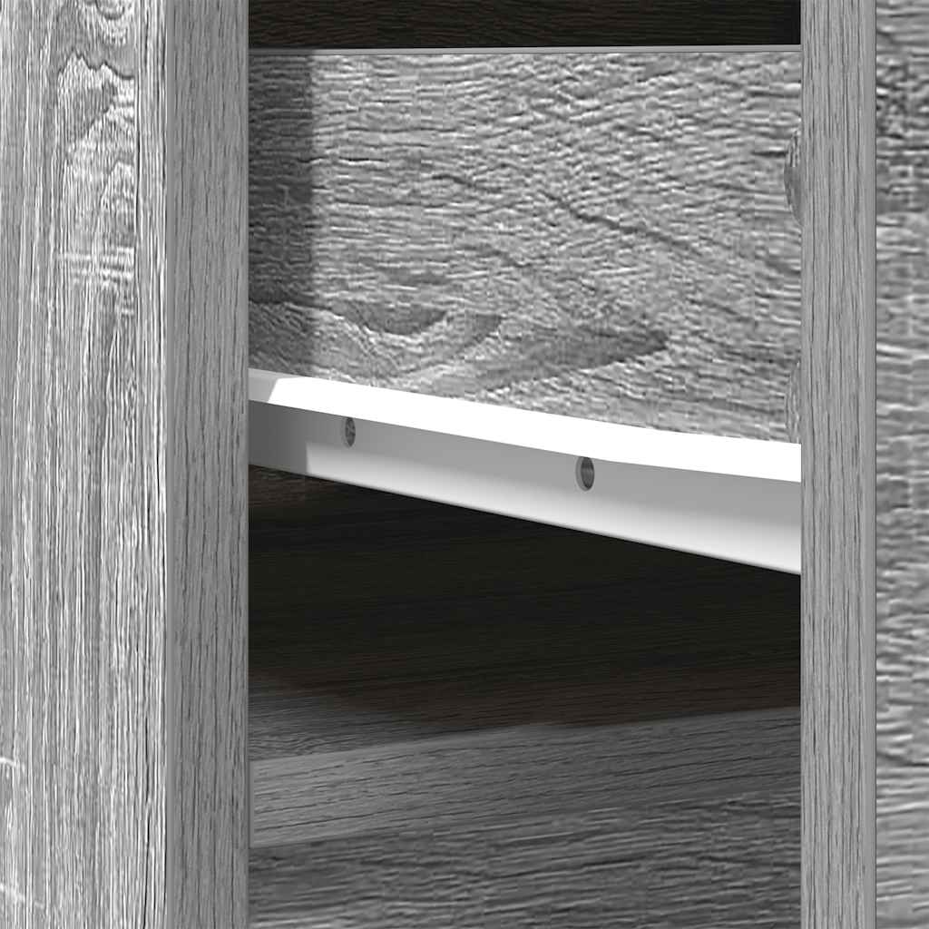 vidaXL Credenza Grigio Sonoma 37,5x35x180 cm in Legno Multistrato