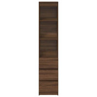 vidaXL Credenza Rovere Marrone 37,5x35x180 cm in Legno Multistrato