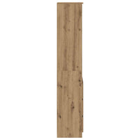 Credenza Alta Rovere Artigianale 37,5x35x180 cm in Truciolato 861669