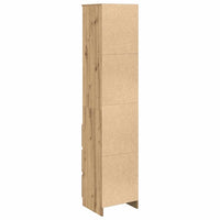 Credenza Alta Rovere Artigianale 37,5x35x180 cm in Truciolato