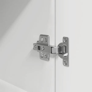 vidaXL Credenza Bianca 37,5x35x180 cm in Legno Multistrato