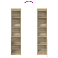 vidaXL Credenza Rovere Sonoma 37,5x35x180 cm in Legno Multistrato