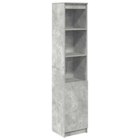 vidaXL Credenza Grigio Cemento 37,5x35x180 cm in Legno Multistrato