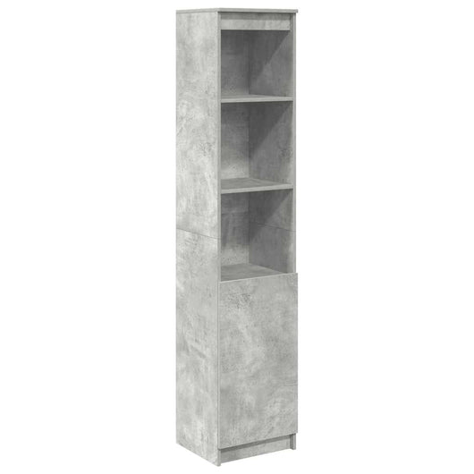 vidaXL Credenza Grigio Cemento 37,5x35x180 cm in Legno Multistrato