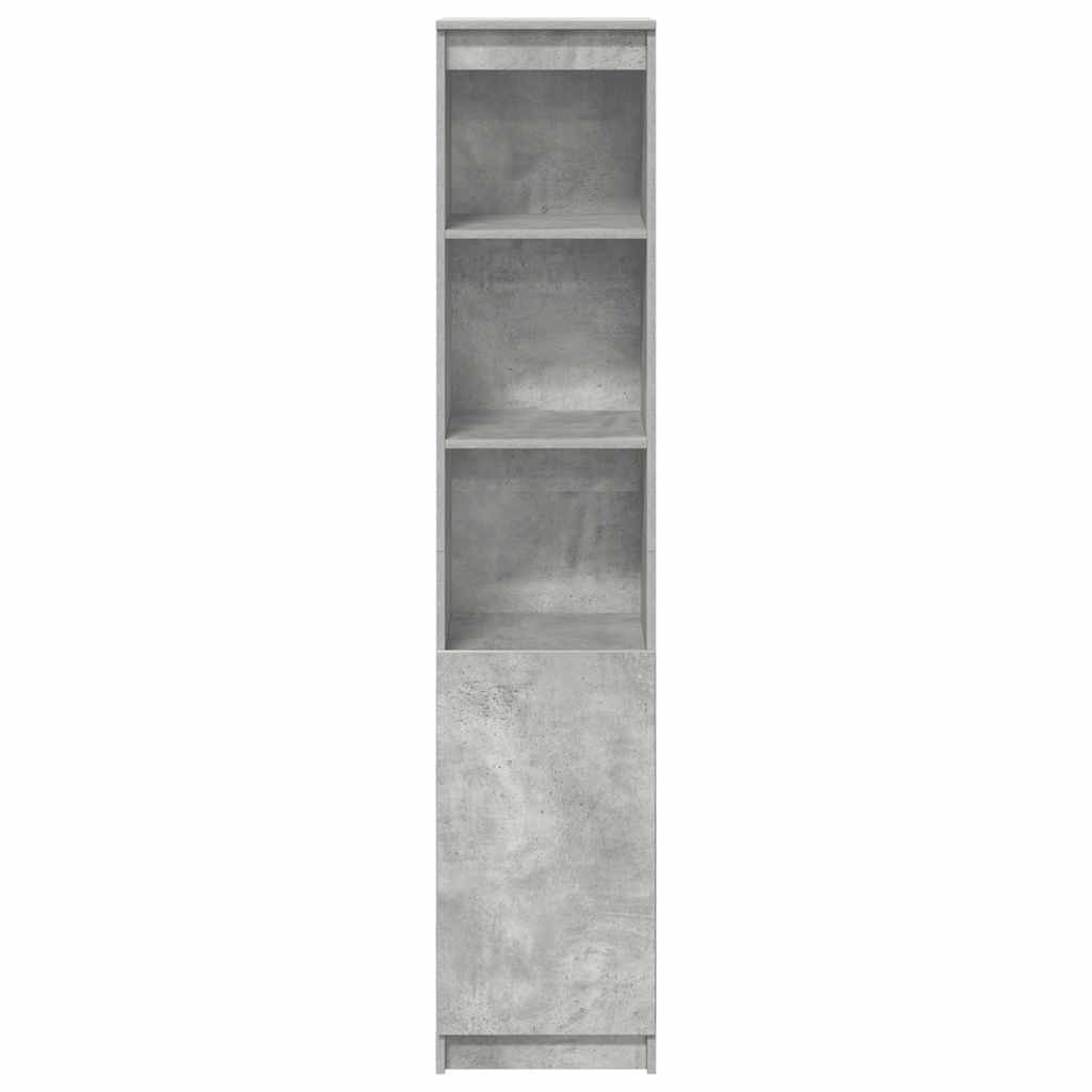 vidaXL Credenza Grigio Cemento 37,5x35x180 cm in Legno Multistrato