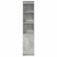 vidaXL Credenza Grigio Cemento 37,5x35x180 cm in Legno Multistrato