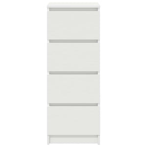 vidaXL Credenza Bianca 37,5x35x99 cm in Legno Multistrato