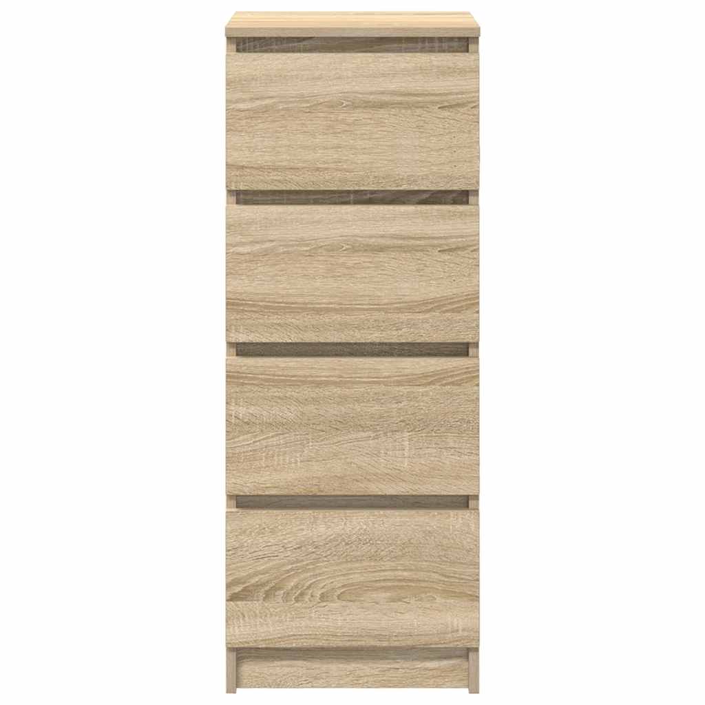 vidaXL Credenza Rovere Sonoma 37,5x35x99 cm in Legno Multistrato