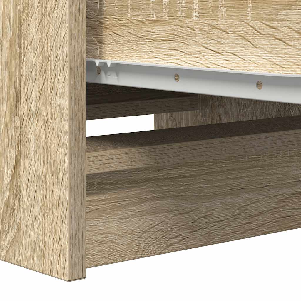 vidaXL Credenza Rovere Sonoma 37,5x35x99 cm in Legno Multistrato