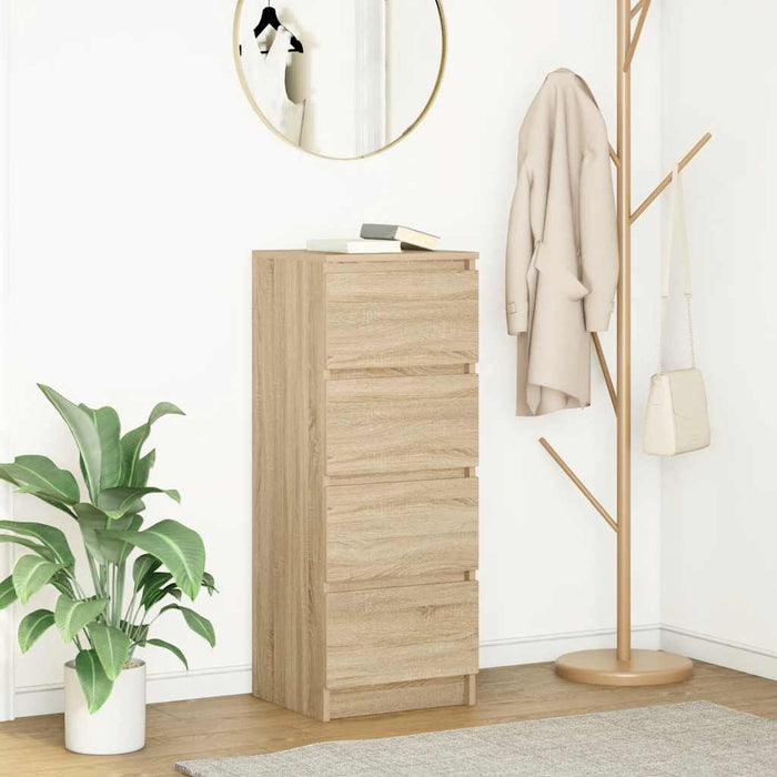 vidaXL Credenza Rovere Sonoma 37,5x35x99 cm in Legno Multistrato