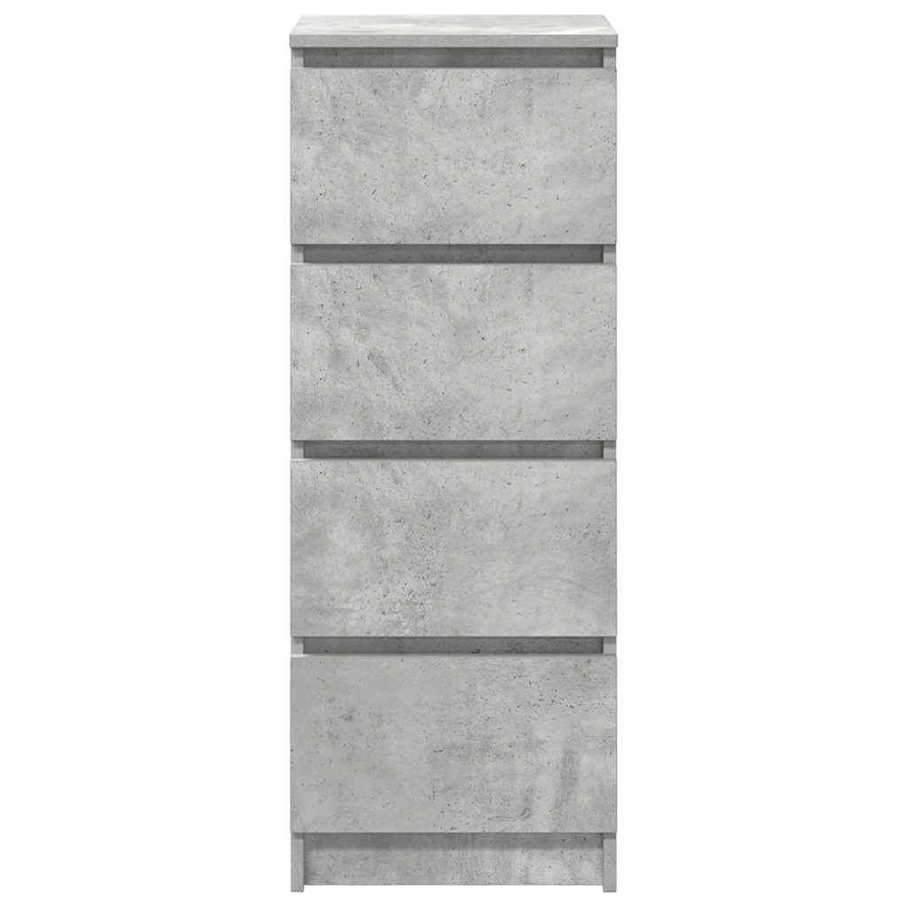 vidaXL Credenza Grigio Cemento 37,5x35x99 cm in Legno Multistrato