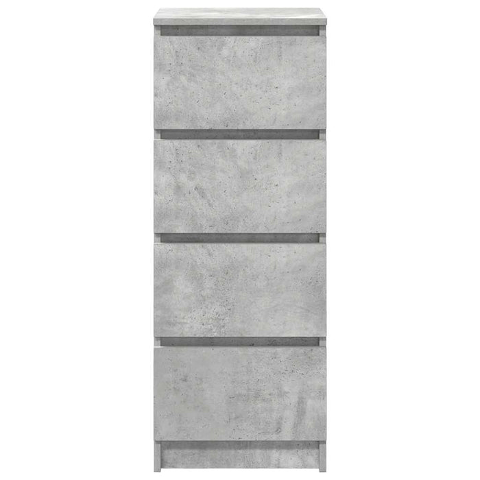 vidaXL Credenza Grigio Cemento 37,5x35x99 cm in Legno Multistrato